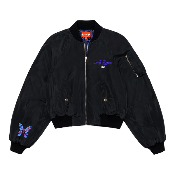 ジャケット・アウター BIRTHDAYBASH L BUTTON BUTTERFLY BOA Vintage 80's BUTTERFLY TOKYO Embroidery Logo Light Jacket